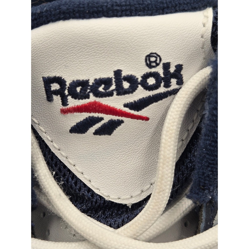 Reebok Mens 12 Basketball Shoes Mobius Navy White Red Hexalite Retro - Picture 9 of 9